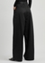 Black wide-leg cotton trousers - Balenciaga