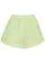 Ponisan green cotton-poplin shorts - ROTATE Sunday