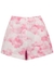 Ponisan pink tie-dyed cotton-poplin shorts - ROTATE Sunday