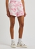 Ponisan pink tie-dyed cotton-poplin shorts - ROTATE Sunday