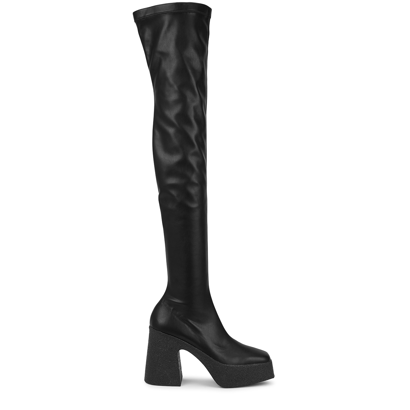 Stella McCartney Skyla Black Faux Leather Over-the-knee Boots - 5