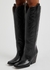 90 black faux leather knee-high cowboy boots - Stella McCartney