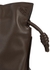 Flamenco mini dark brown leather clutch - Loewe