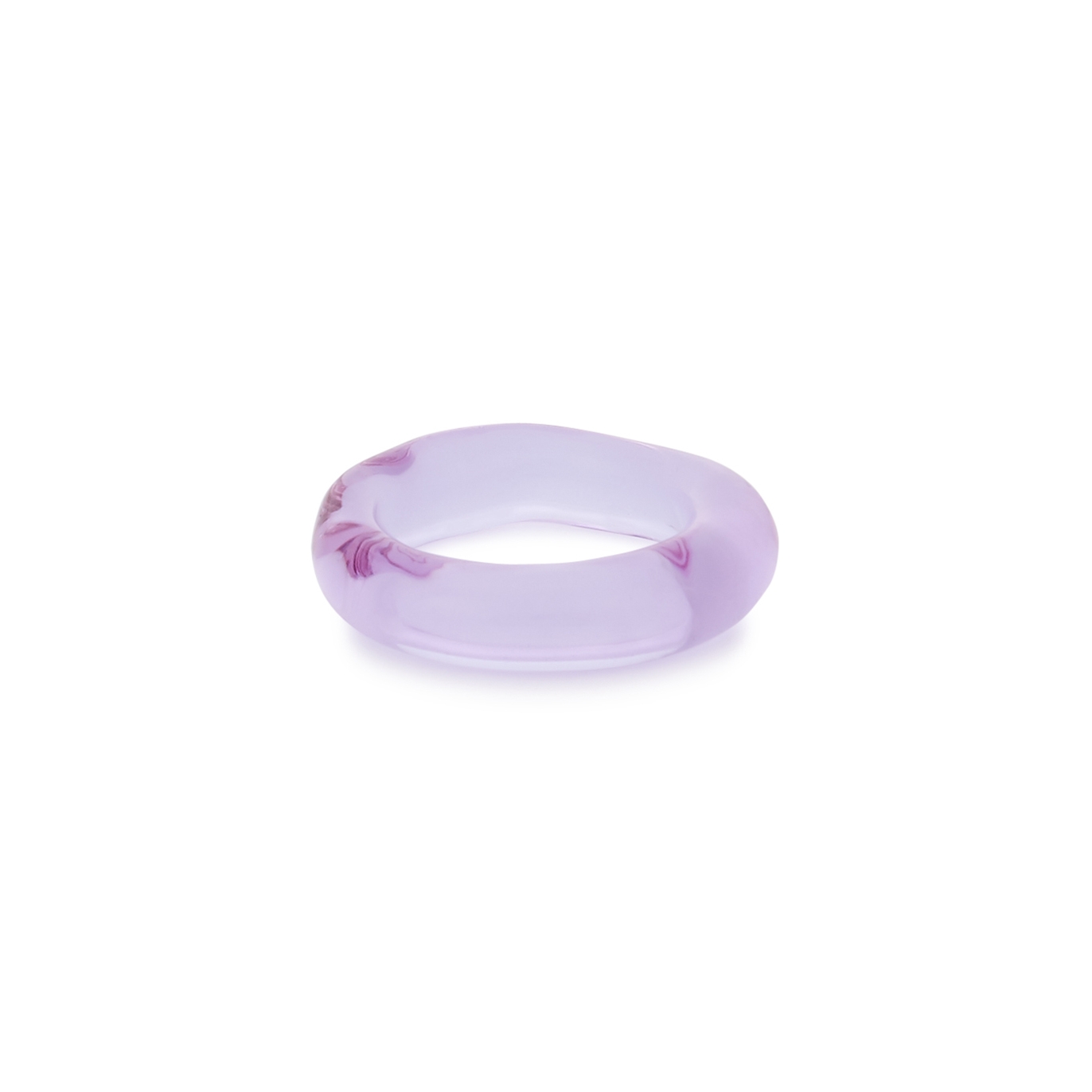 Sandralexandra Linear Lilac Glass Ring - Petite