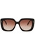 Black oversized butterfly-frame sunglasses - Celine