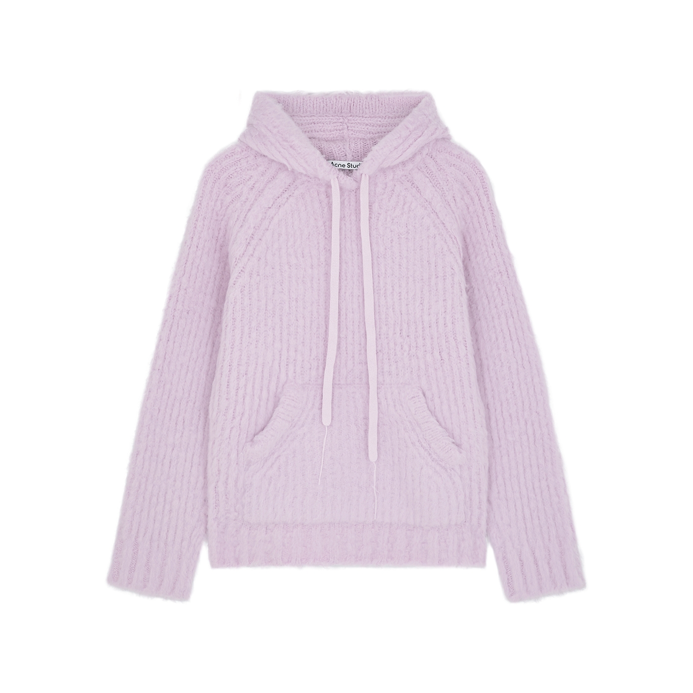 Acne Studios Kosie Hooded Wool-blend Sweatshirt - Lilac - S/M