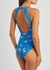 Blue printed swimsuit - Ganni