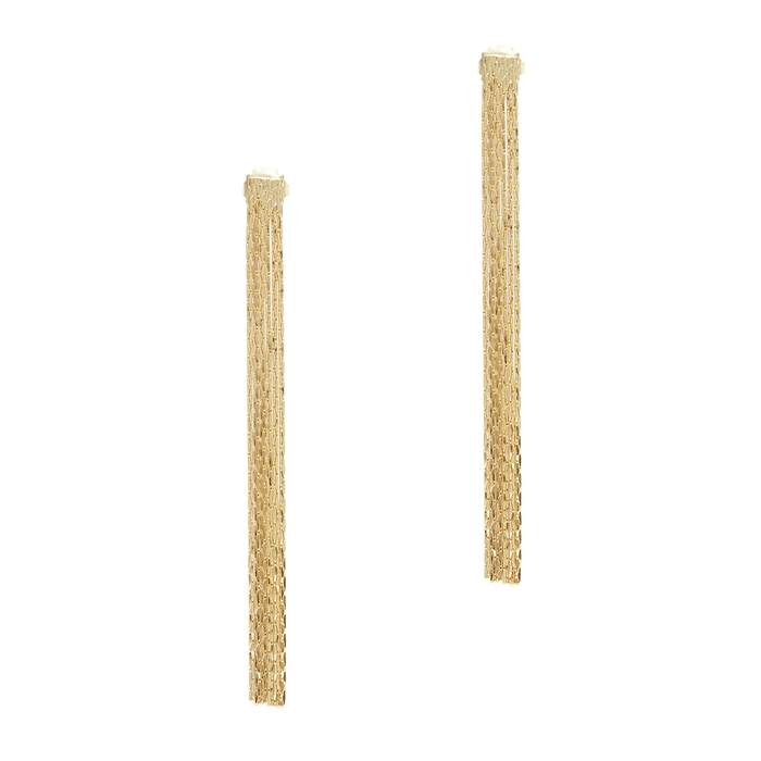 Anissa Kermiche Thin Fil D'or Gold-plated Drop Earrings