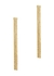 Thin Fil D'or gold-plated drop earrings - Anissa Kermiche