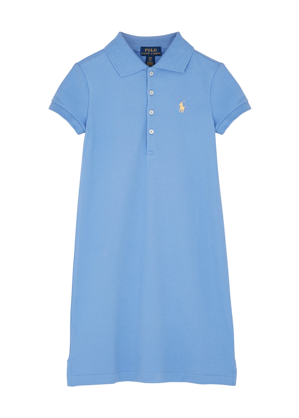 Polo Ralph Lauren KIDS Blue piqué cotton polo dress (7-8 years ...