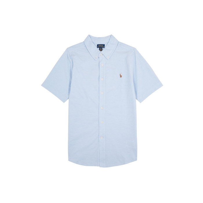 Polo Ralph Lauren newborn shirt with embroidered logo Sky blue