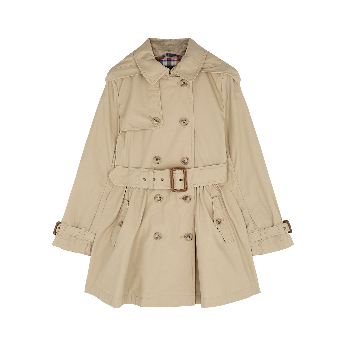 Polo Ralph Lauren Kids Sand Double-breasted Cotton Trench Coat - Beige
