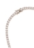 Grace Tennis embellished rhodium-plated necklace - FALLON