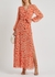 Alaric orange printed chiffon dress - Diane von Furstenberg