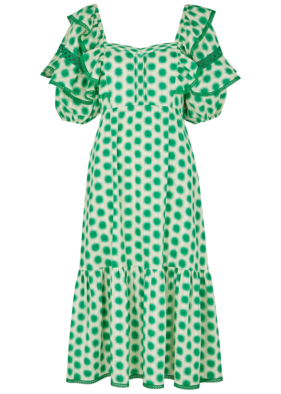 Diane von Furstenberg Oliver graphic-print cotton midi dress - Harvey ...