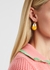 Frances shell-embellished hoop earrings - Eliou