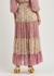 Marie floral-print tiered chiffon skirt - MISA