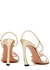 Athena 100 gold leather slingback sandals - PIFERI