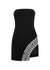 Black embellished strapless mini dress - DAVID KOMA