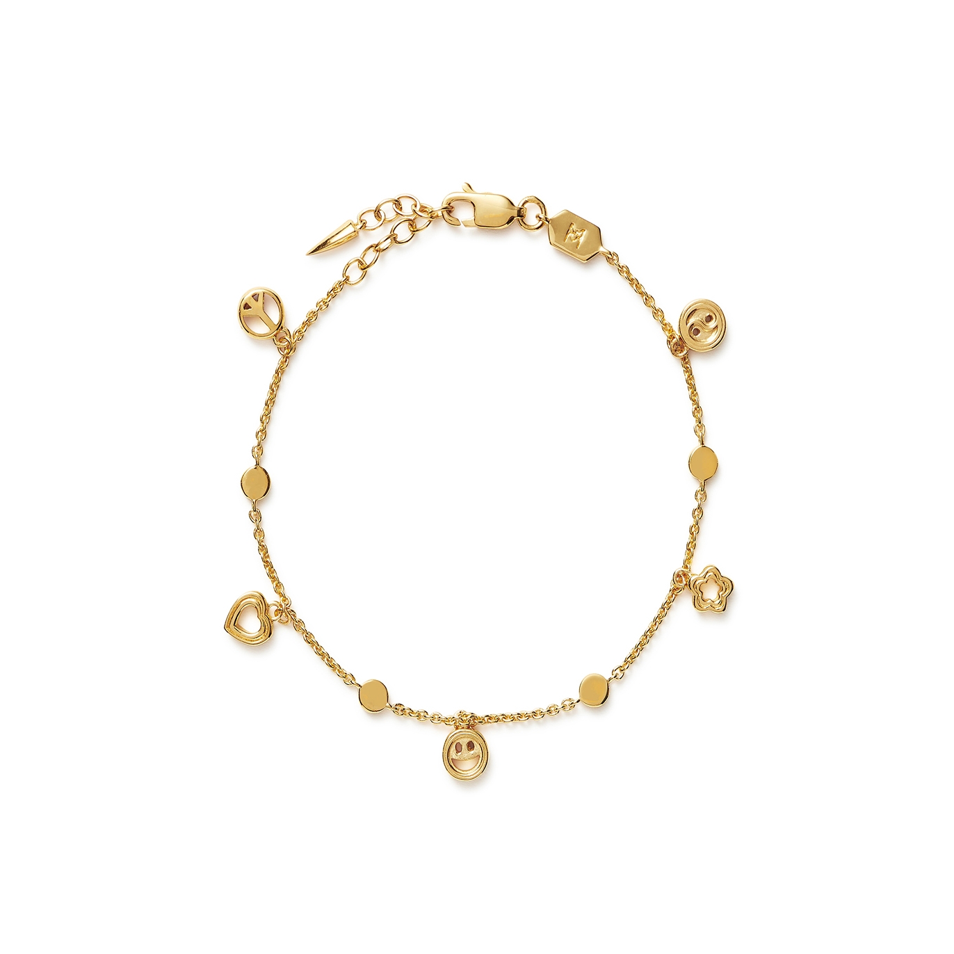 Missoma Good Vibes 18kt Gold-plated Charm Bracelet - One Size