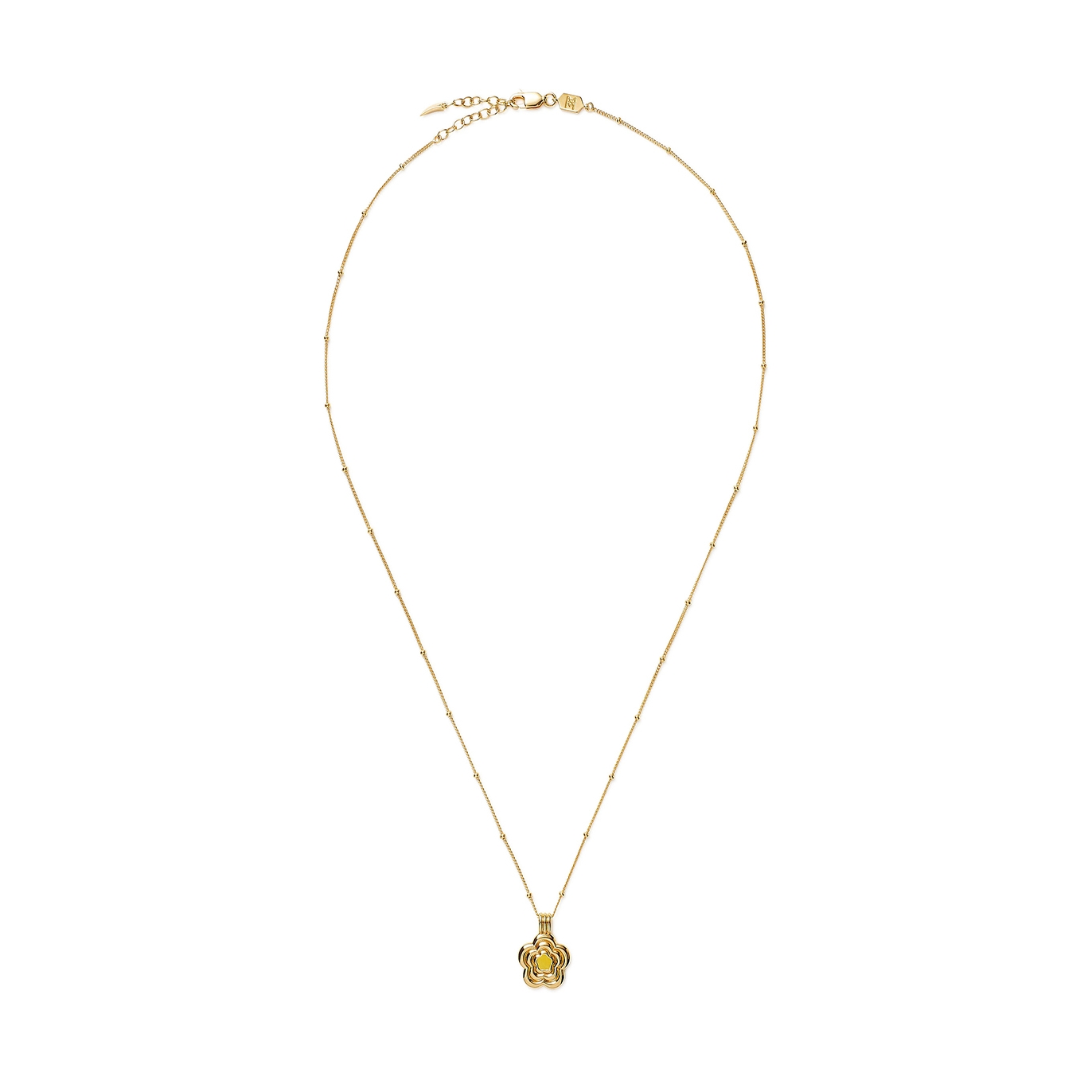 Missoma Good Vibes 18kt Gold-plated Flower Necklace - Yellow - One Size