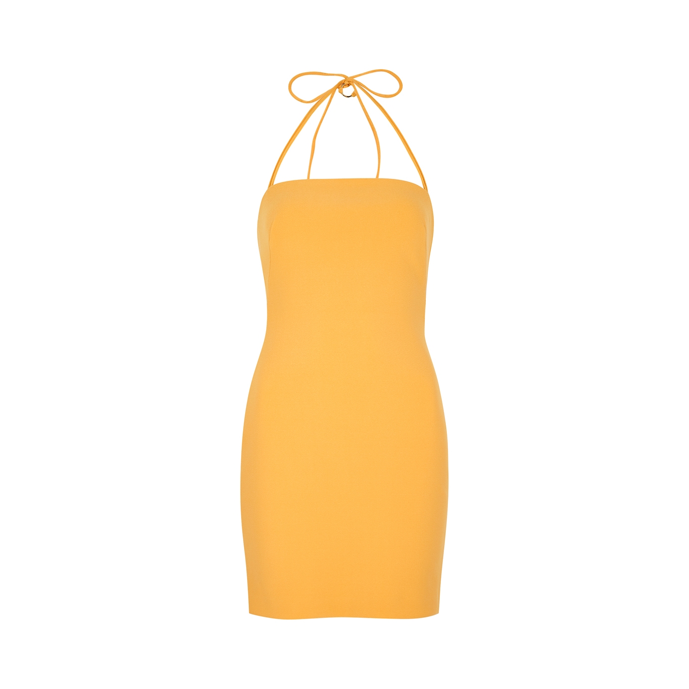 Bec & Bridge Adele Yellow Halterneck Mini Dress - 10