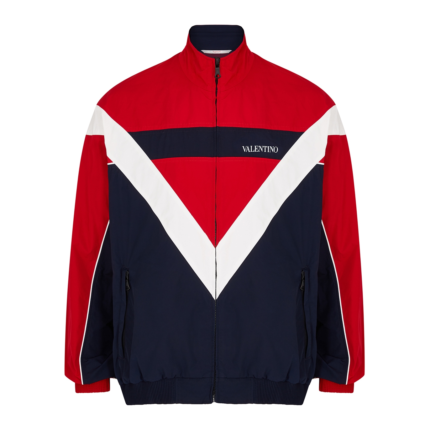 Valentino Panelled Logo Shell Jacket - Multicoloured - 50