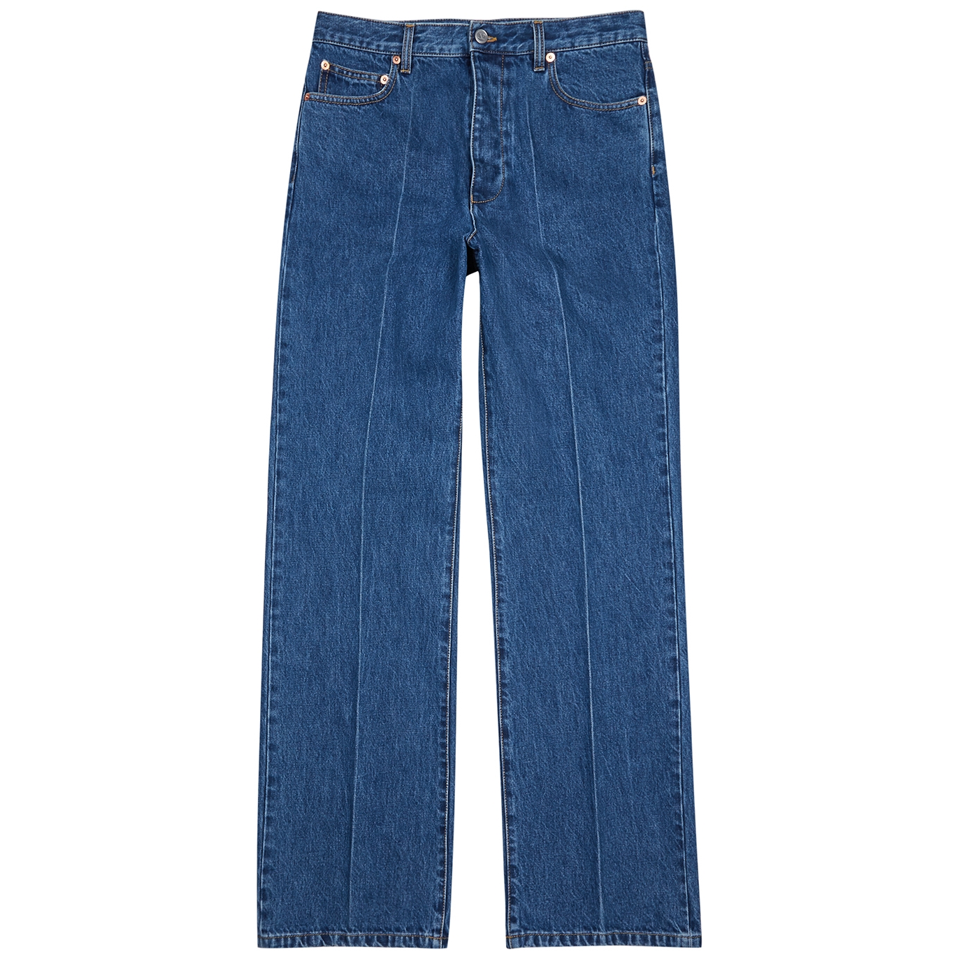 Valentino Dark Blue Wide-leg Jeans