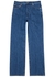 Dark blue wide-leg jeans - Valentino