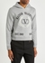Grey logo hooded cotton sweatshirt - Valentino