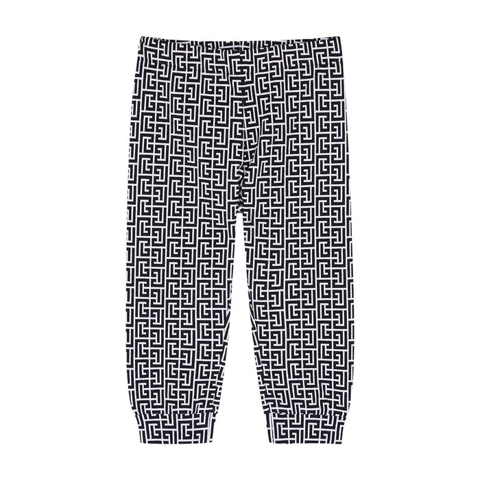 Balmain KIDS Monochrome Logo Stretch-cotton Sweatpants (12-24 Months)