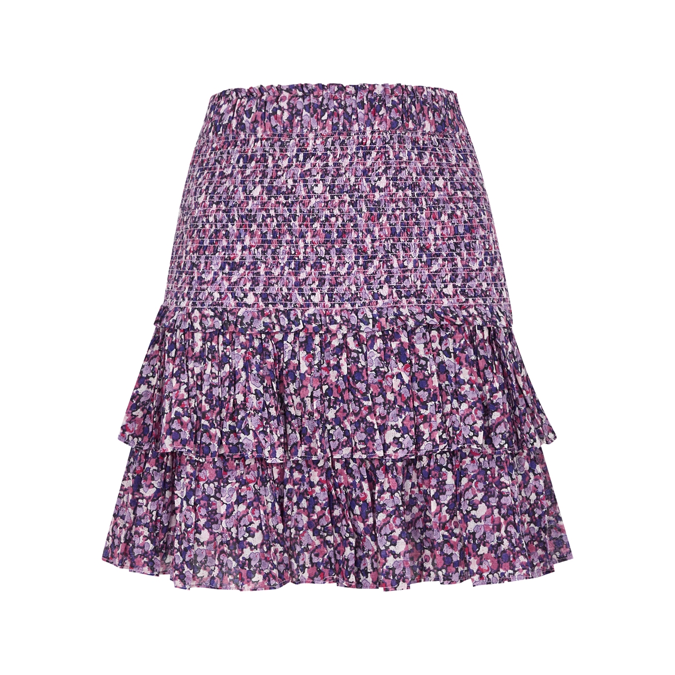 Isabel Marant Étoile Naomi Printed Cotton Mini Skirt - Violet - 10