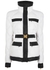 Monochrome belted quilted satin-shell jacket - Balmain