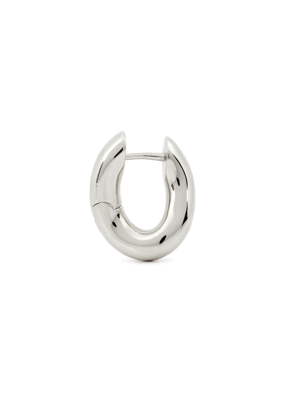Balenciaga Loop XXS silver-tone hoop earrings - Harvey Nichols
