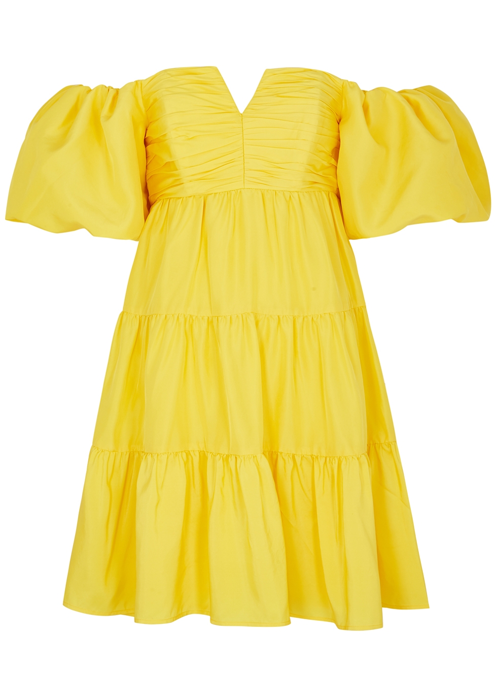 Rebecca Vallance Izzy yellow silk-satin mini dress - Harvey Nichols