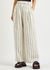 Cymbaria striped linen-blend trousers - BY MALENE BIRGER