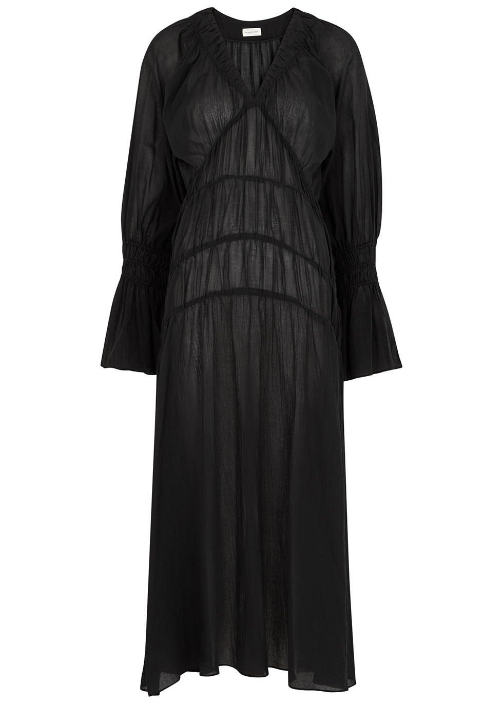 BY MALENE BIRGER Ahyenna black cotton maxi dress