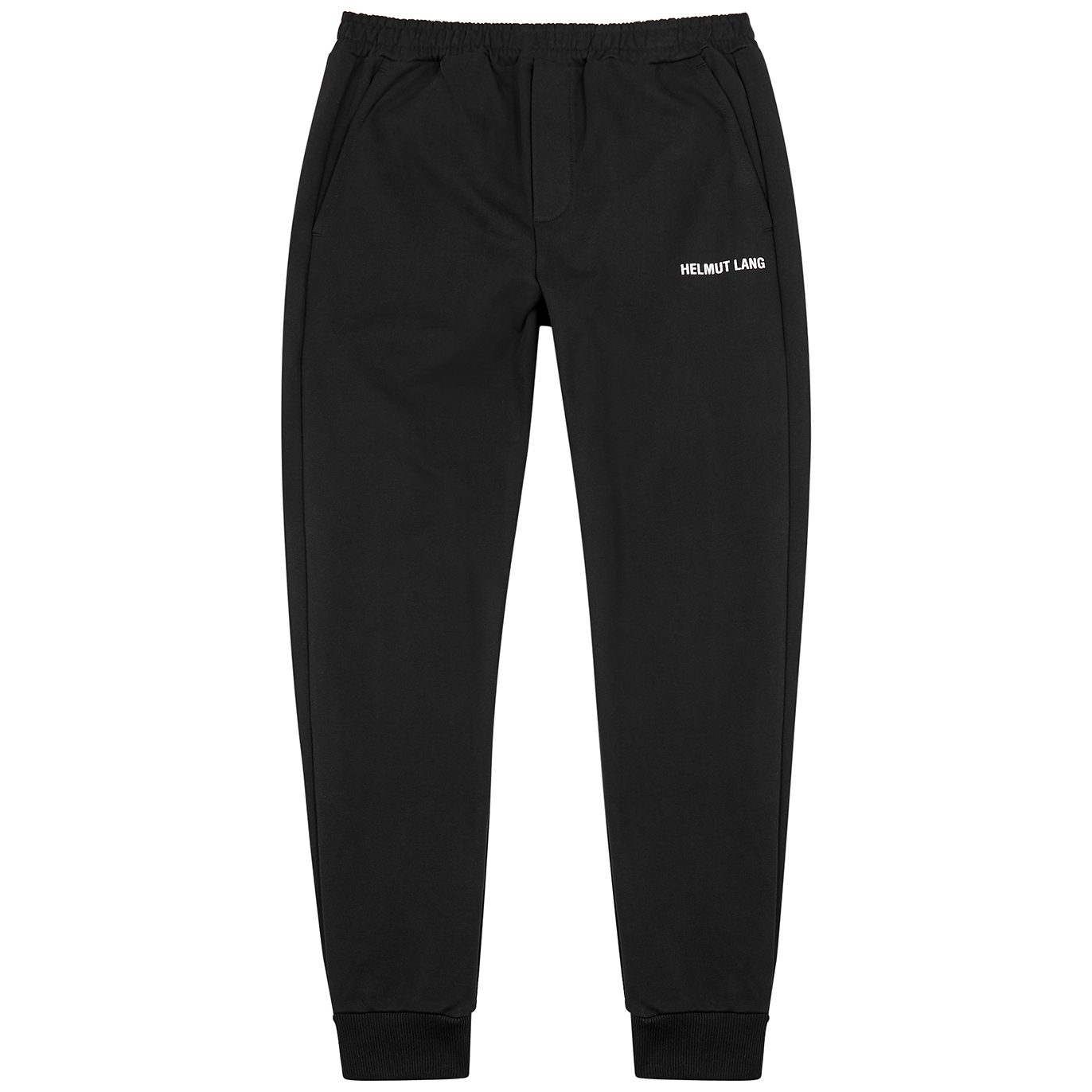 Helmut Lang Core Black Logo Cotton Sweatpants - S