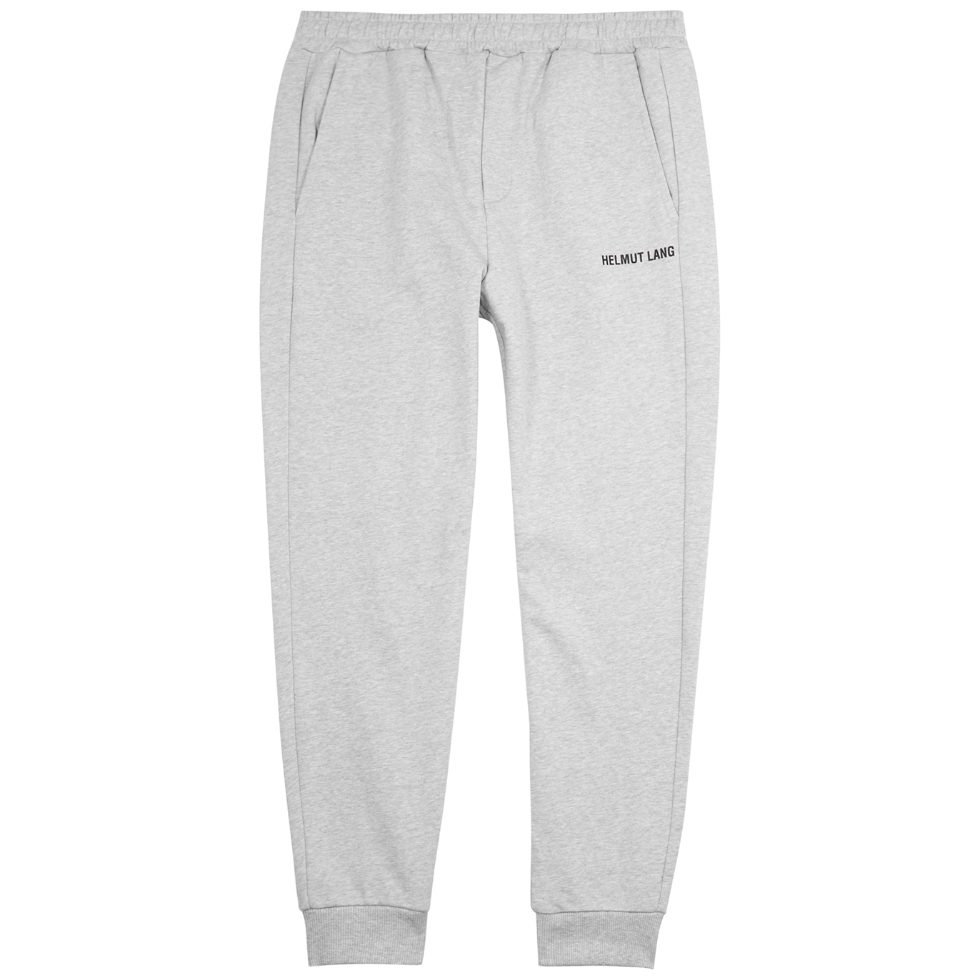 Helmut Lang Core Grey Logo Cotton Sweatpants - S
