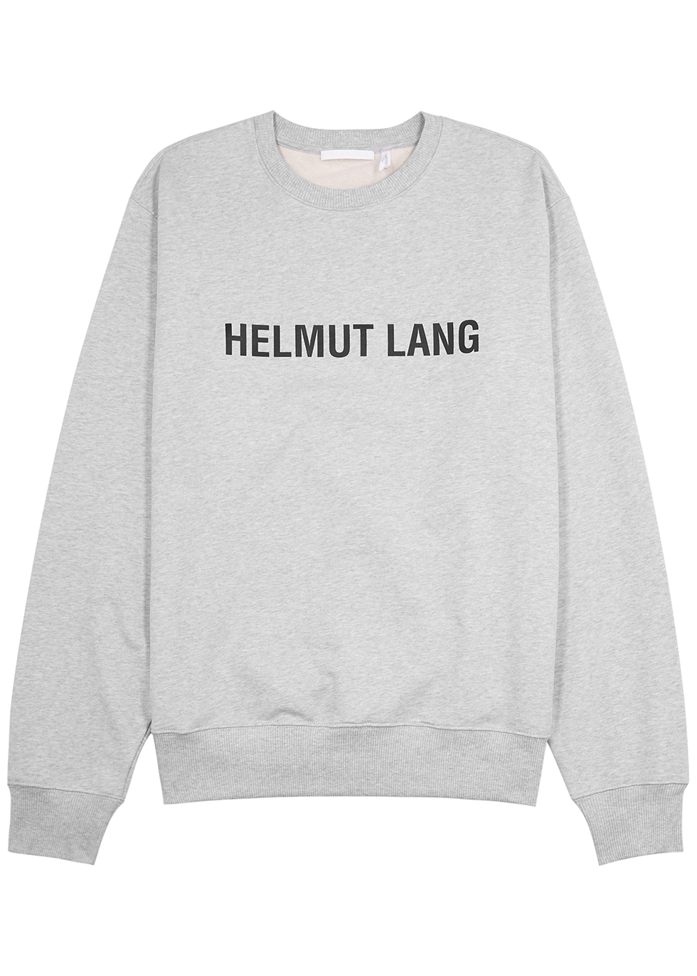 Helmut Lang Core grey logo cotton sweatshirt