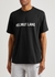 Black logo-print cotton T-shirt - Helmut Lang