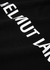 Black logo-print cotton T-shirt - Helmut Lang