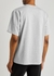 Grey logo-print cotton T-shirt - Helmut Lang