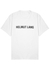 White logo-print cotton T-shirt - Helmut Lang