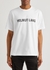 White logo-print cotton T-shirt - Helmut Lang