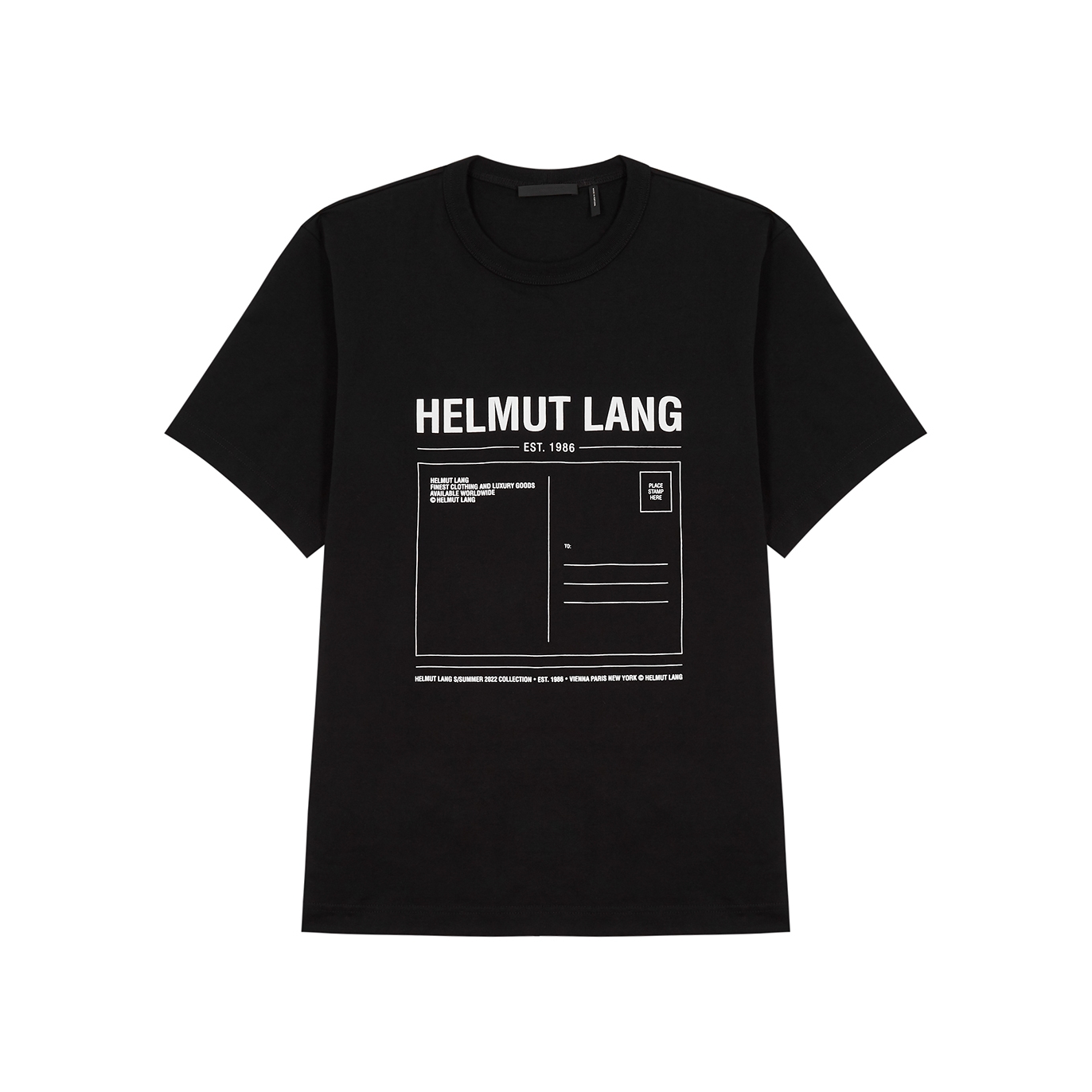 Helmut Lang X Kyungjun Lee New York Black Jersey T-shirt - XL