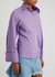 Lilac asymmetric cotton shirt - MARQUES’ ALMEIDA