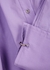 Lilac asymmetric cotton shirt - MARQUES’ ALMEIDA