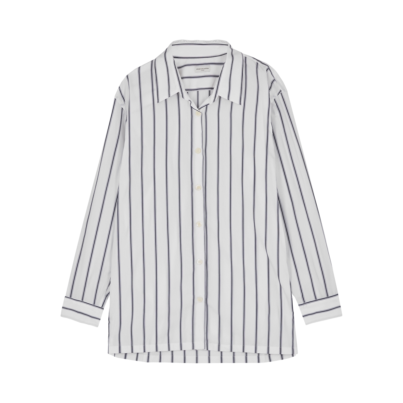 Dries Van Noten Cross Bis Striped Cotton-blend Shirt - White - M