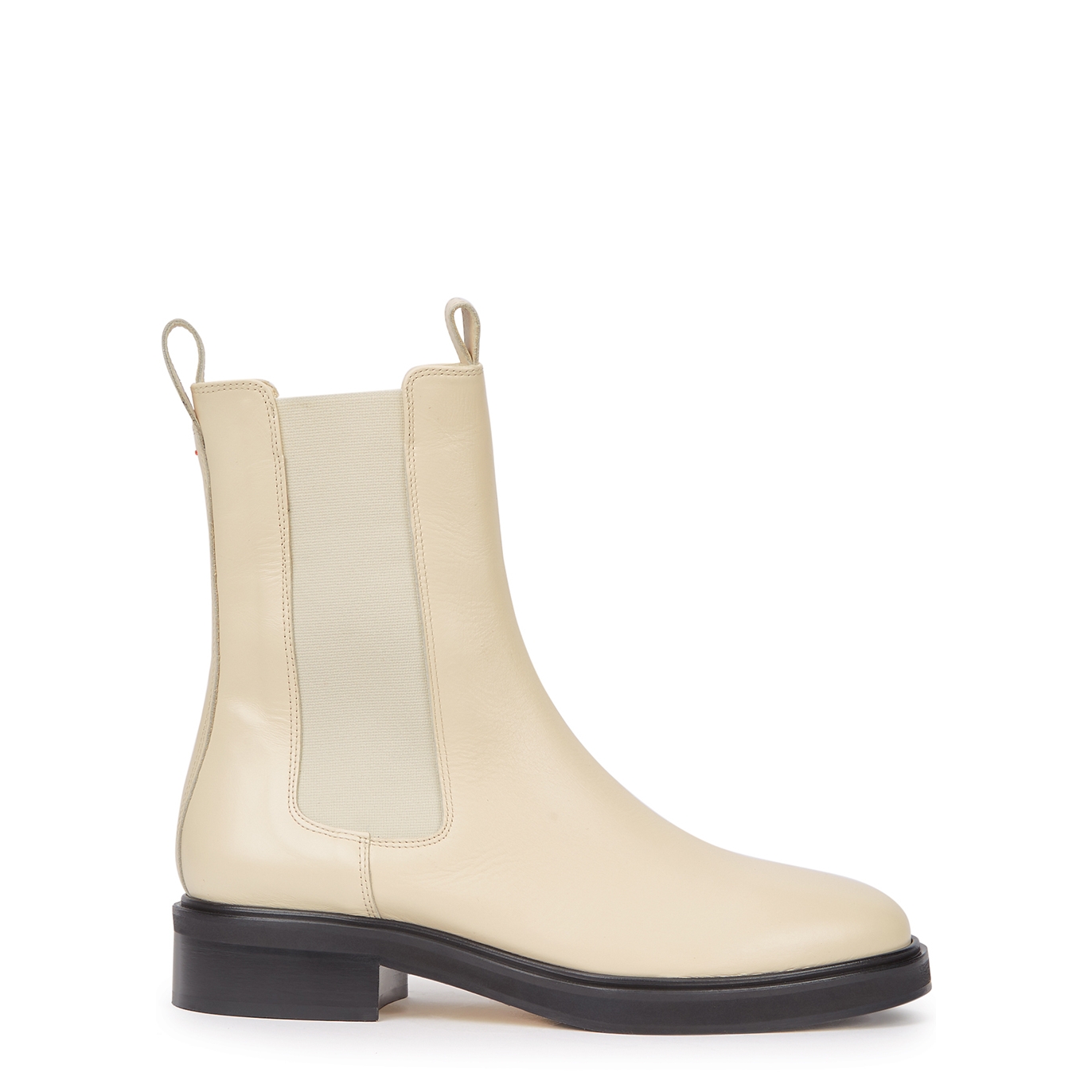 Aeyde Jack Leather Chelsea Boots - Cream - 4